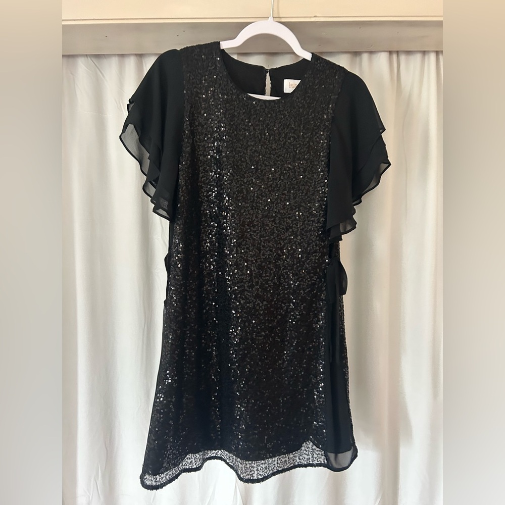 Black sequin dress